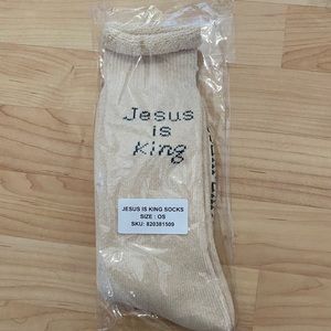 YEEZY JESUS IS KING SOCKS